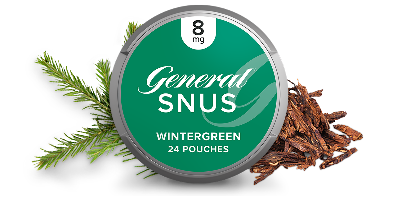 General Snus Wintergreen (8mg), 24 Pouches